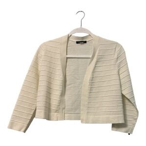 Tommy Hilfiger Ivory Striped Cardigan